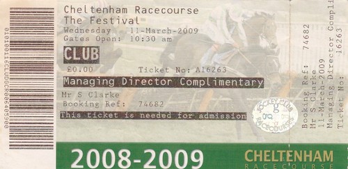Ticket cheltenham races - -,