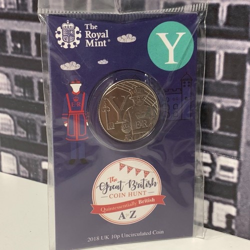 2018 10p alphabet letter coin - 2018,