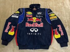 Unisex Adults F1 Team Racing Red Bull Jacket Embroidery Cotton Padded
