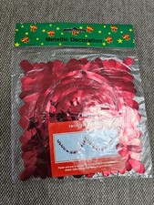 vintage red metallic foil