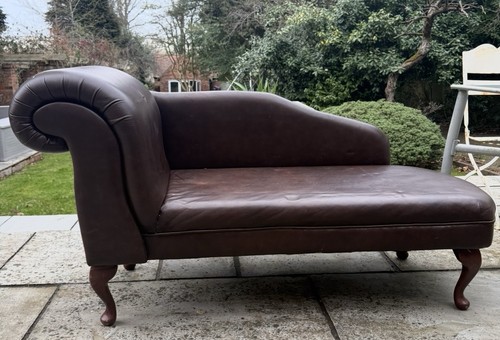 Small chaise longue brown - chaise,