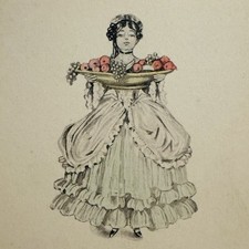 Antique Congratulations Lady