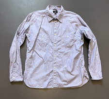 Rare! Nigel Cabourn Lybro Chambray Long tail Work shirt    L - XL  46" - 48"