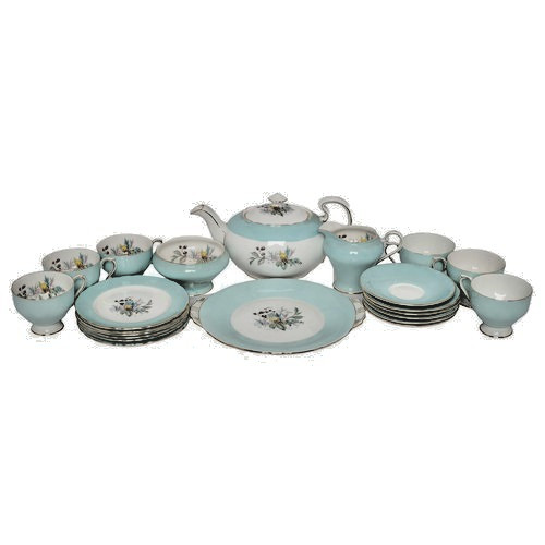 Aynsley teapot tea set - teapot, hand