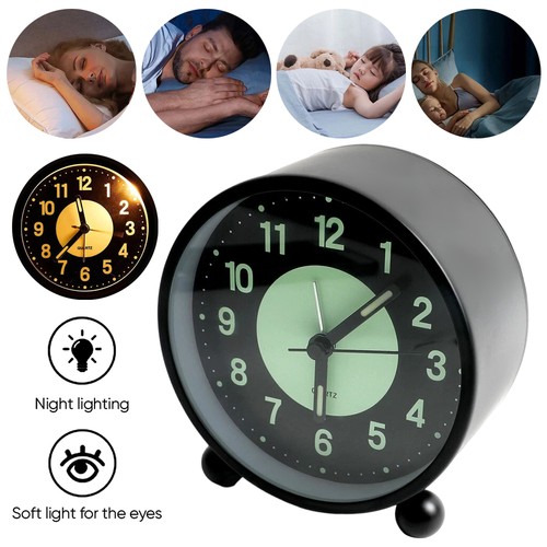 Silent bedside alarm - bedside, clock