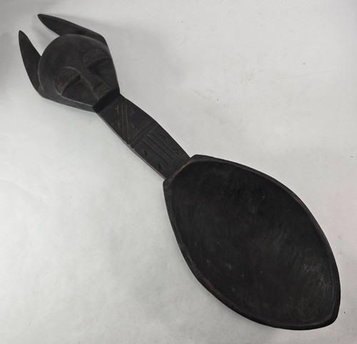 African wooden spoon baule - african,
