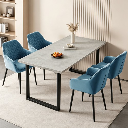 Wooden dining table - dining,