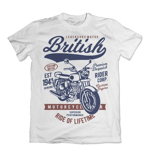 British motorcycle shirt - motorcycle, t