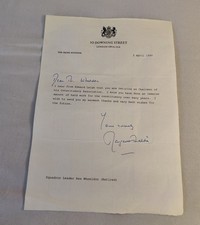Rare Margaret Thatcher Signed
