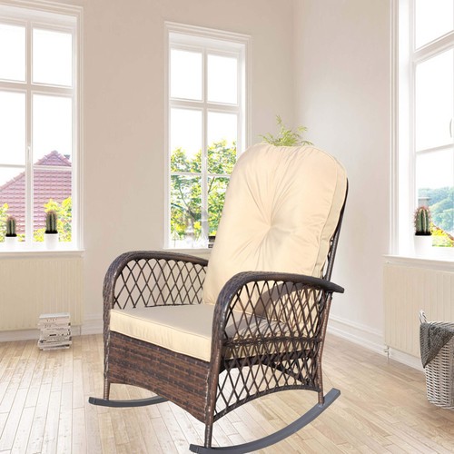 Outdoor wicker rocking chair - outdoor,