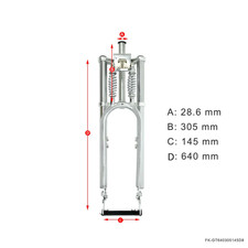 Adjustable 1-1/8" Bike Fork
