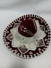 Hecho Mexican Mariachi Sombrero Hat. Hand Made. Very Good Condition. Pre-Owned.
