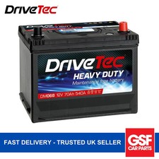 DriveTec Car Battery DM068 12V 70Ah 540A B9 Fits BMW Glas 3000 V8 2600 V8