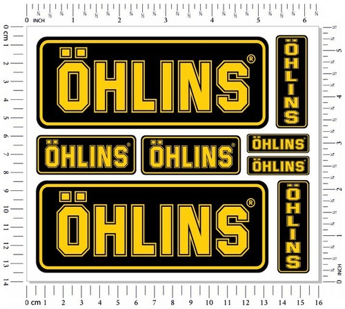 Ohlins fork shock - fork, stickers