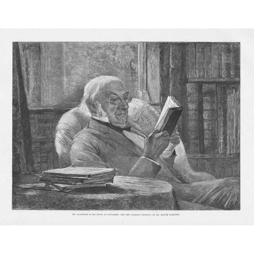 William gladstone his - gladstone, study