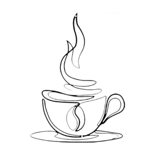 Coffee cup metal wall - metal,