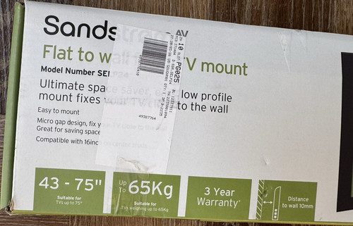 Sandstrom selp24 flat wall - to,