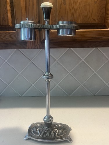 Deco metal standing ashtray - standing,