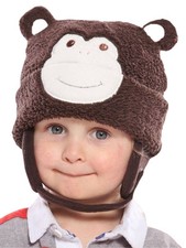 Babies' Soft Monkey Hat Brown