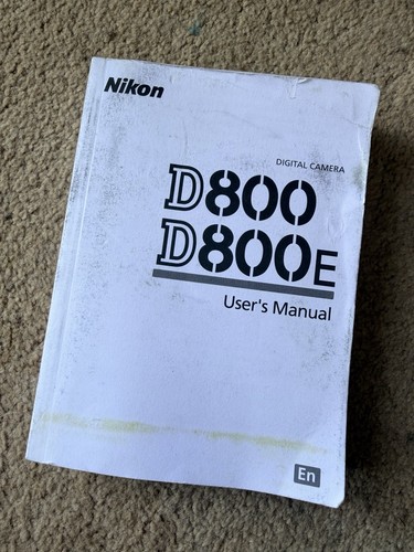 Nikon d800e user - user, manual