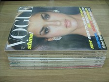 Vintage VOGUE MAGAZINES (9 Issues) 1978 - 1970s FASHION & STYLE - UK EDITION