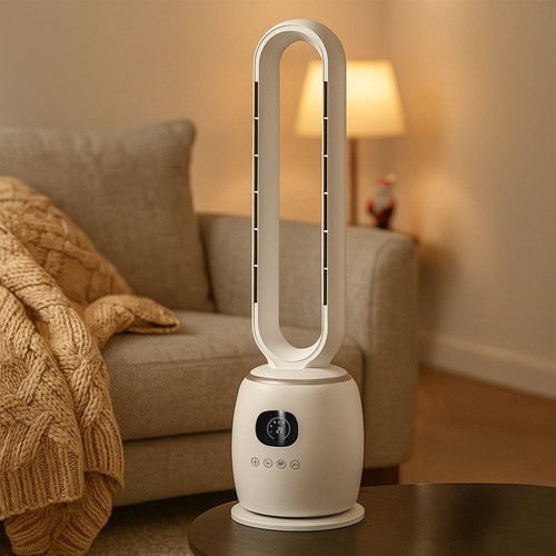 Bladeless tower fan heater - tower,