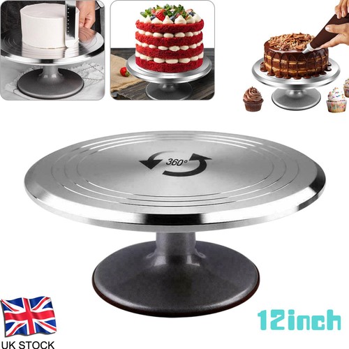Cake turntable aluminum - 12'',