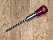 VINTAGE LEYRIS RATCHET 6” SLOTTED SCREWDRIVER JEWELLER WATCHMAKERS OLD TOOLS