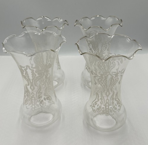 Vintage glass fluted - fluted, clip