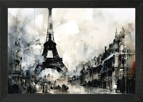 Paris eiffel tower framed - paris,