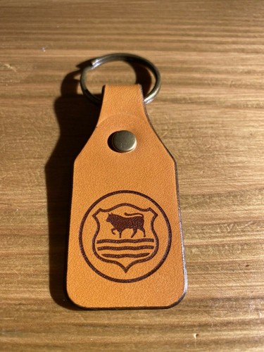 Morris leather key chain - key,