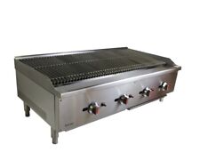 New Counter Top Gas Large char Grill/ 4 burner 120cm. Natural or LPG gas