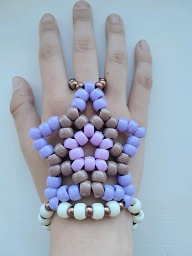 Handmade kandi star gauntlet - handmade,