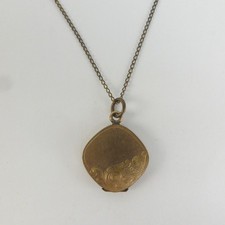 Unusual S.MCL & Co Antique Rolled Gold Locket With Chain Unboxed