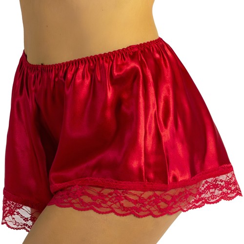 Bright red sexy silky shiny - red,