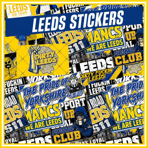 Leeds united inspired stickers - leeds,