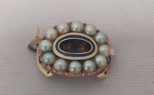 Victorian 3 String Pearl Clasp 9ct Rose Gold with Seed Pearls ~ 4 grams