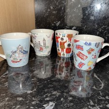 Set Of 4 Cath Kidston Mugs