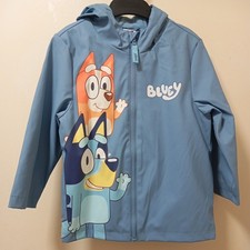 Bluey Kids Rain Coats  Blue