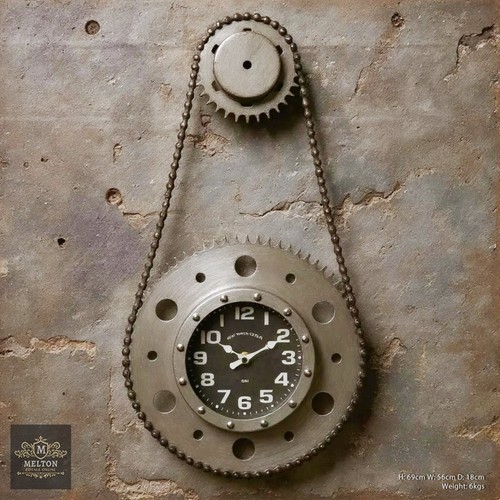 Bike chain wall clock bicycle - clock,