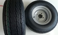 2 X TRAILER WHEELS AND TYRES 20.5 X 8.0-10 ATV ON ROAD / OFF ROAD 4" PCD, 4 PLY