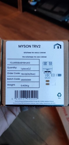 Myson trv way push fit - fit, angle