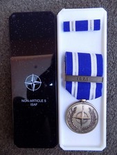 GENUINE NATO MEDAL FOR ISAF