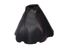 Gear Gaiter For Mercedes SLK R171 W171 2004-2010 Leather Red Stitching