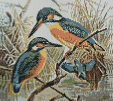 Kingfisher Counted Cross