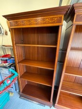 2  Regency Mahagony Open Bookcases - Satinwood 