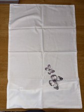 Matalan Embroidered Butterfly Bed Set King Size Lilac/Mauve Grey Duvet & Slips