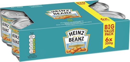 Heinz baked beans 6x200g - heinz,