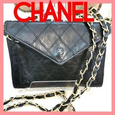 Auth CHANEL Bicolore Pouch