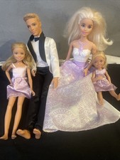 Barbie Wedding Gift Set Dolls 4 Pack - Ken Stacie and Chelsea Doll Collection